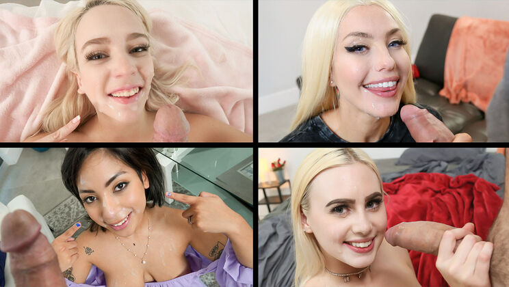 Team Skeet Selects - Valentina Jewels - Alex Blake - Dani Blu - Ozzy Sparx - Hottest Facials Compilation / 04.09.2022